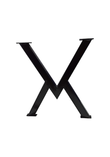 Sehpa Ayağı Masif Ahşap Kütük Orta Sehpa Ayakları Metal Ayak