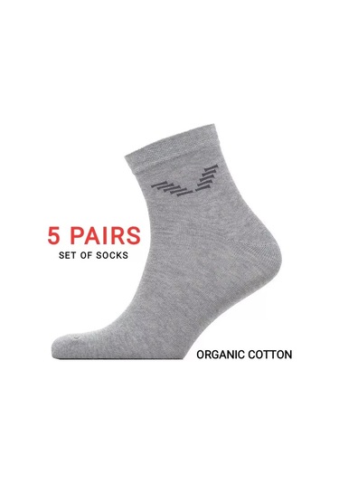 Zolotaa İgla Kısa Çoraplar 5 Çift 6706742 Gri