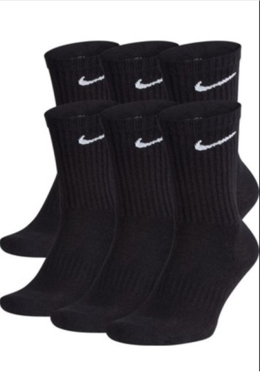 Nike Nıke Sx5172-010 Siyah 6'lı Siyah Çorap Siyah
