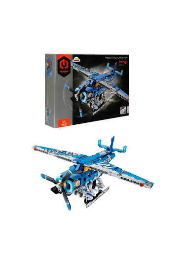 Deniz Uçağı Yapı Seti 323 Parça Mekanik Yapım Oyuncağı, Kanatlı Uçak Modeli, Stem Gelişim Seti