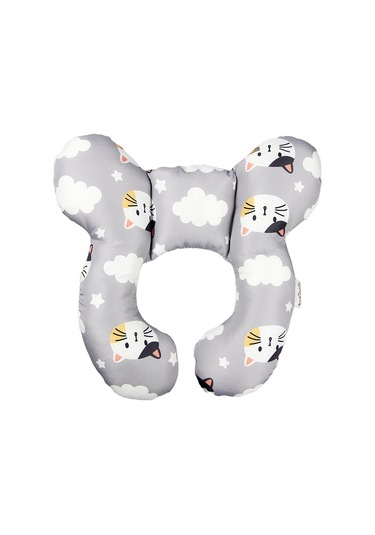 Koruyucu Seyahat Araba Koltuğu Baş Ve Boyun Yastık Yumuşak Boyun No.19 Ekru