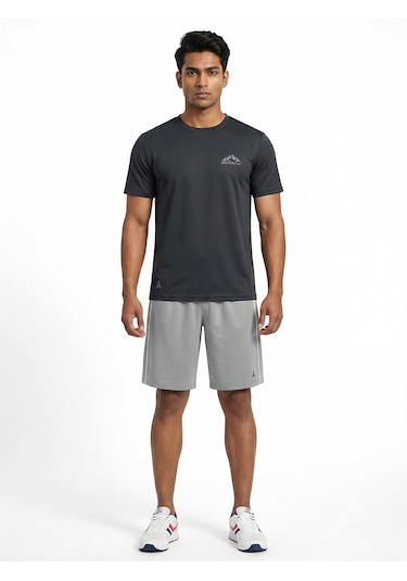 Orendahill Erkek Spor Tişört Hızlı Kuruyan Esnek Regular Fit Basic Gym Activewear Antrasit