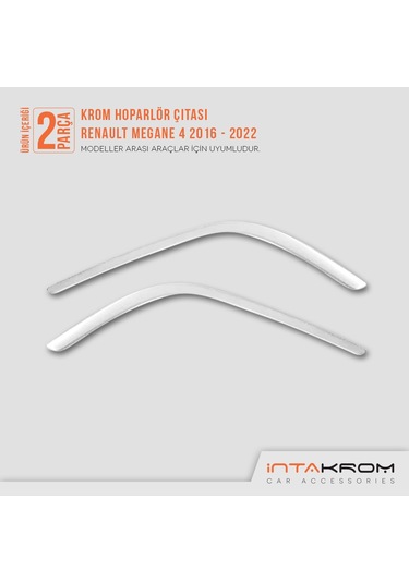 Renault Megane 4 Krom Hoparlör Çıtası 2 Parça 2016 - 2022 Hb-sd