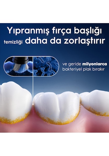 Oral-B İo Ultimate Clean Diş Fırçası Yedek Başlığı Siyah 4'lü
