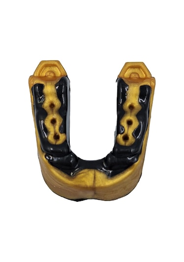 Dragondo 99124 Profesyonel Jel Dişlik Ve Saklama Kutusu Muay Thai Dişlik Boks Dişlik Siyah - Altın