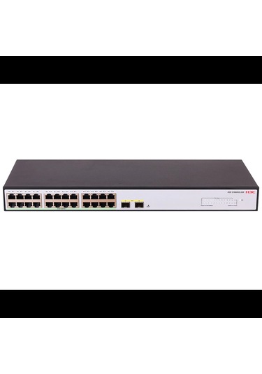H3c S1600v2-26p-hpwr, 24 Port, Gigabit, Poe 370w, L2, 2 Port Gigabit Sfp, Web Yönetilebilir, Masaüst