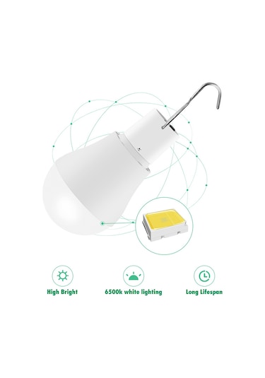 Yaozixa Güneş Enerjili Led Feneri Usb Şarj Edilebilir - Çadır, Acil Durum Ve Dış Mekan Aydınlatması