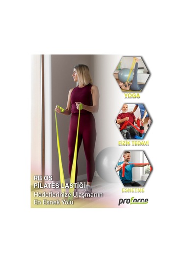 Pilates Lastiği Orta Sert Rb Os Sarı