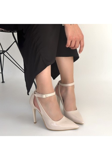 Dmr Elegance Wenni Bej Rugan Stiletto Ayakkabı Renkli
