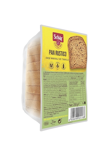 Schar Glutensiz Rustico Lifli Ekmek 8 x 250 G