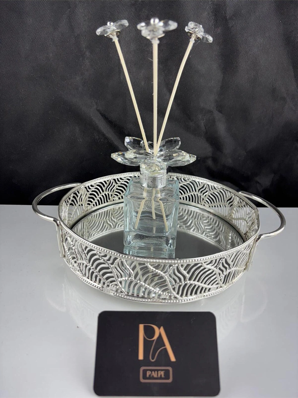 Kristal Koku Şişe Dekoratif Obje Biblo Süs Eşya Salon Aksesuar Tv Sehpa Masa Konsol Ofis Salon Dekor