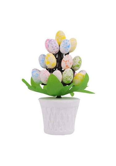 Pazly Yumurtaları Yapay Suntek Renkli-noktalar Paskalya Odalar Bonsai Yu