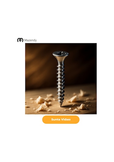 Sunta Vidası Galvanizli 4x30 Mm 100 Adet -