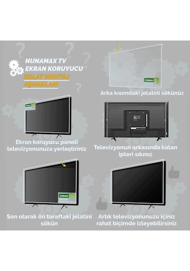 Nunamax 50'' 127 Ekran Tv Ekran Koruyucu