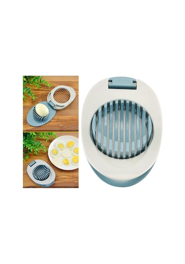 Suntek Paslanmaz Çelik Doğrama Bölmesi Yumurta Kesici Tel Mavi