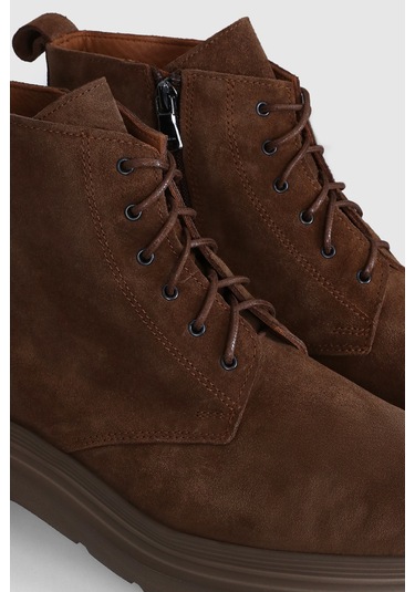 Marvın Erkek Deri Bot Deve Tüyü Deve Tüyü