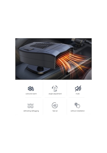 Wezone 360 Dönebilen Araç İçi Isıtıcı Ve Buz Çözücü - 24v Güçlü Sıcak Hava Üfleyici