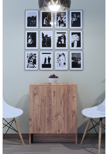 Dekorfim Pratik Katlanır Fimstil Masa Safir Meşe