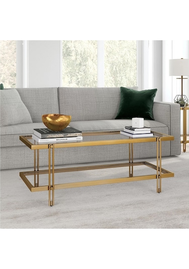 Dolores Gold Metal Orta Sehpa 120 60