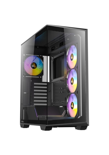 Antec C3 Argb Siyah Atx Mid Tower Gaming Kasa 4x Argb Fan, Temperli Cam, 360mm Radyatör