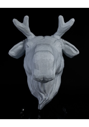 Dekoratif Geyik Gece Lambası Beyaz