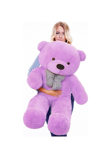 120 Cm Papyonlu Büyük Ayıcık (%100 Yerli) Lila