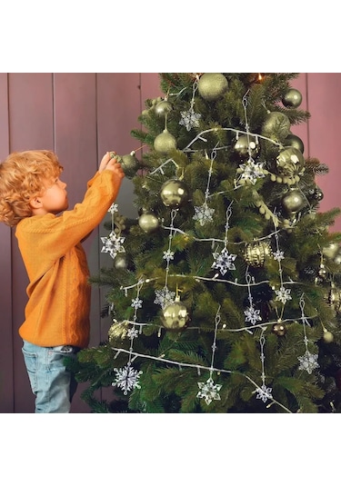 Gajeena 12'li Noel Ağacı Dekorasyon Seti: Detaylı 3d Kardan Adam Ve Buz Çubuğu Abs Plastik Süsler, Şık Transparan Finish İle Noel Atmosferini Artırır