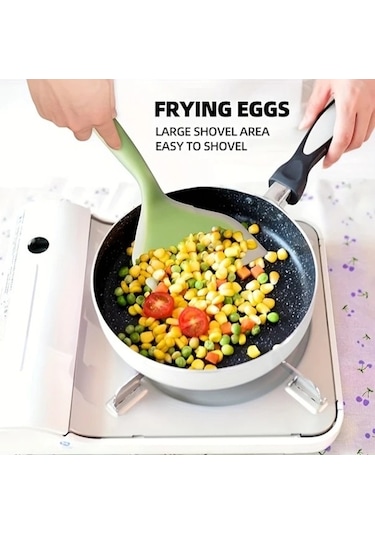 Trendooze Isıya Dayanıklı Mavi Yapışmaz Gaojunshop01 Silikon Spatula Fırın Izgara Ürünü Mavi