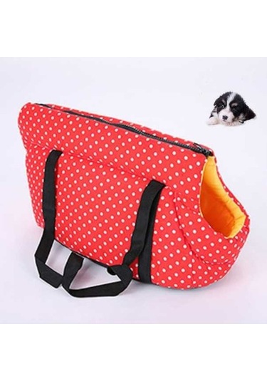 Dm Cbtx Açık Pet Köpek Taşıma Çantası Yumuşak Sırt Çantası Kedi Omuz Çantası, L Boyut Kırmızı
