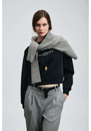 Lufian Beggy Kadın Sweatshirt 122030022 Siyah