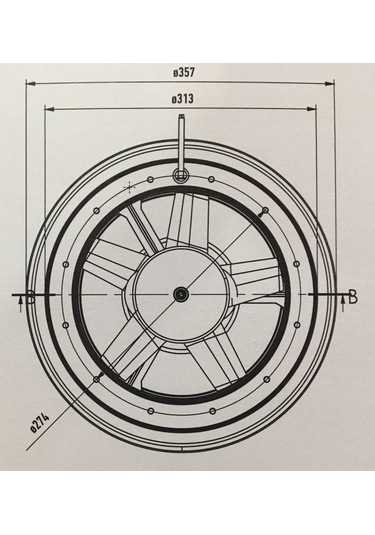 Havalandırma Motoru Turbo Havalandırma Mantar Tip 12 Volt