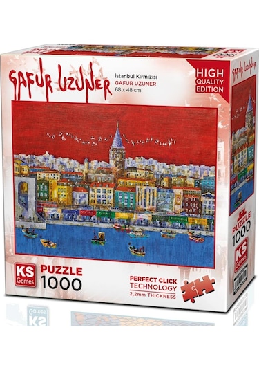 Ks Games 1000 Parça İstanbul Kırmızısı Puzzle - Gafur Uzuner