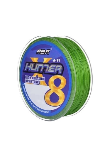 Aba Hunter X8 - 150 Metre 8 Kat Örgü Ip Misina - 0,14 Mm - Yeşil