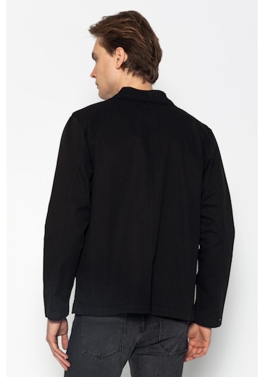 Cekmon Erkek Regular Fıt %100 Cotton İnce Gabardın Spor Ceket Siyah