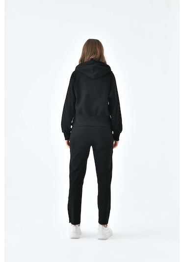 Ftz Women Kadın İki İp Düğme Detaylı Takım Siyah 30640-siyah Siyah