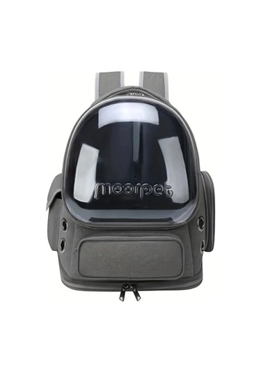 Elmpaly Gri Şeffaf Kedi Sırt Çantası, Küçük Köpekler İçin Seyahat Sırt Çantası, Nefes Alabilen Kedi Taşıma Çantası