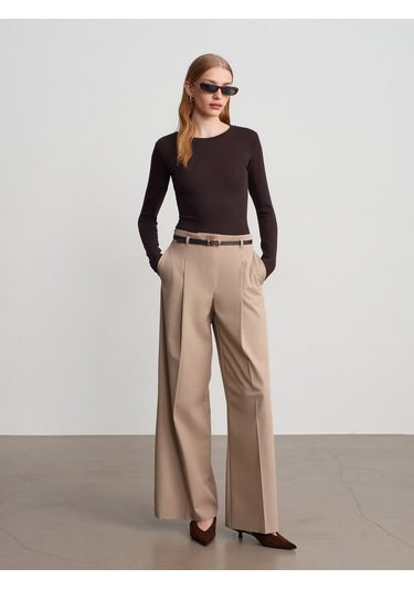 Dilvin 32695 Uzun Kollu Bodysuit-koyu Kahve Koyu Kahve