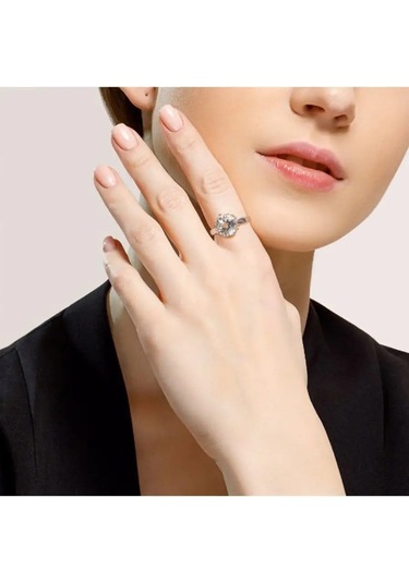 Sokolov 925 Ayar Gümüş Mücevher Klasik Yüzük 7715524 Gri