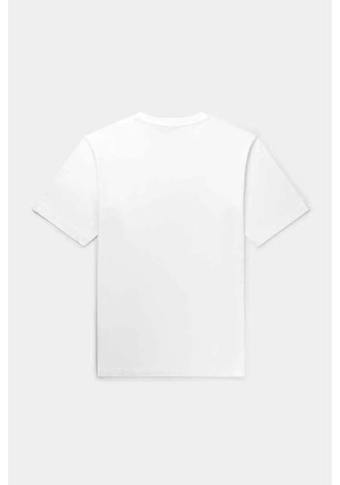 Dagi Classic White Parviz T-shirt: Unisex, Pamuk, Sanat Grafik Detaylı Beyaz