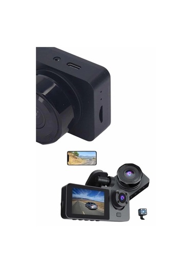 Dvr Araç İçi Kamera Hareket Algılayabilen 1080p Carplay Video Kaydedici