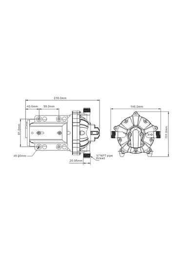 Seaflo Hidrofor 1890LT-DK 12V 60 PSI