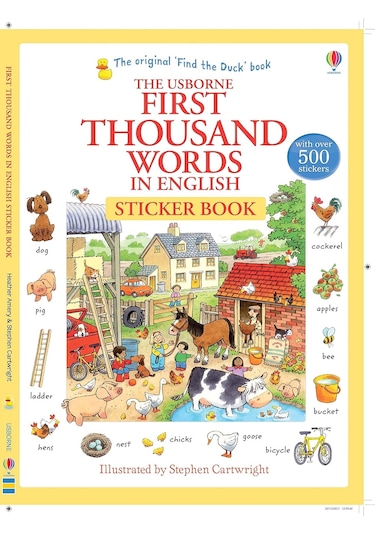 USB - First 1000 Words English Sticker Book