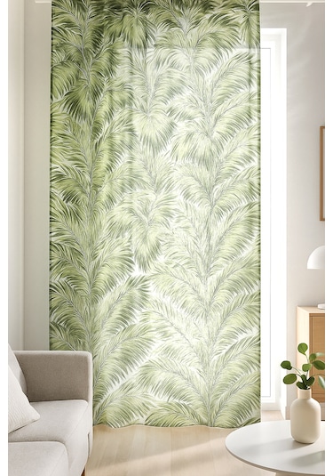 Pannello Tül Perde Yeşil 140x295 Yeşil