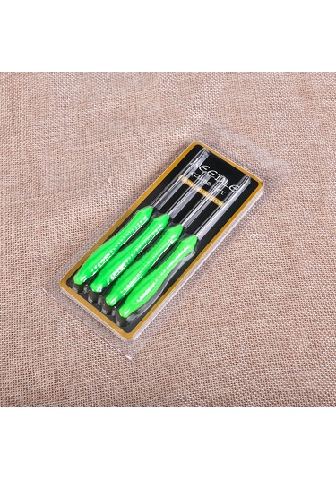 Lemestar 4'lü Plastik Saplı Kaydırmaz Balık Yemi İğnesi Seti - Balıkçılık Araç Gereci