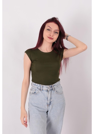 Busem S0015601 Kadın Bluz Haki