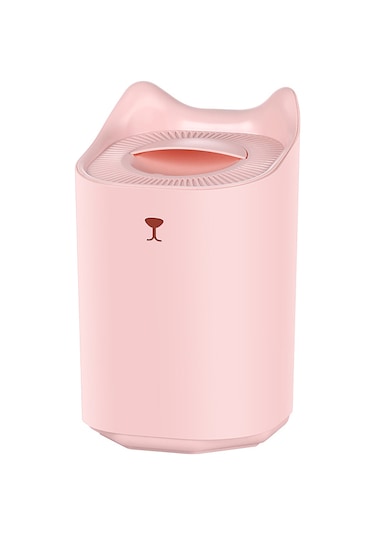 Leezsing 3.3l Kapasiteli Süper Sessiz Çift Sprey Nemlendirici, 3 Sprey Modu, 7 Renkli Işık, Akıllı Ateş Koruması, Usb Beslemeli, Pembe