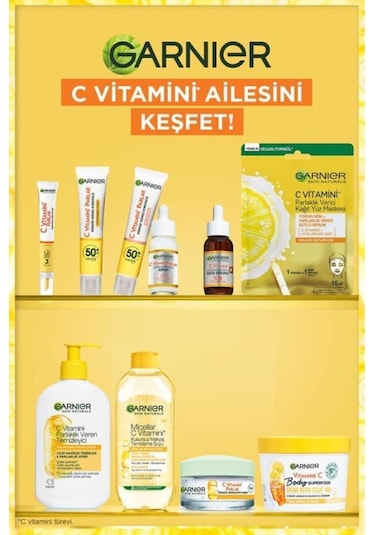Garnier C Vitamini Parlak Günlük Aydınlatıcı Krem 2 x 50 ML