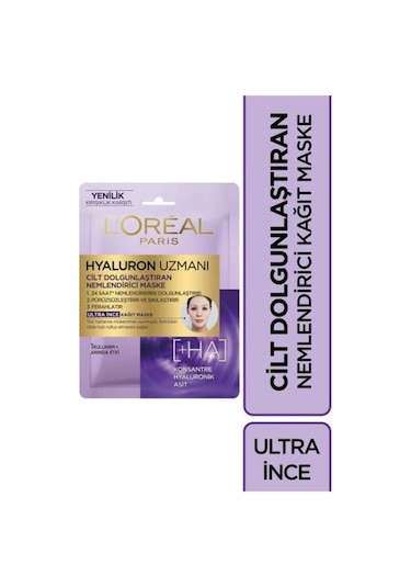 L'Oreal  Paris Hyaluron Uzmanı Kağıt Yüz Maskesi