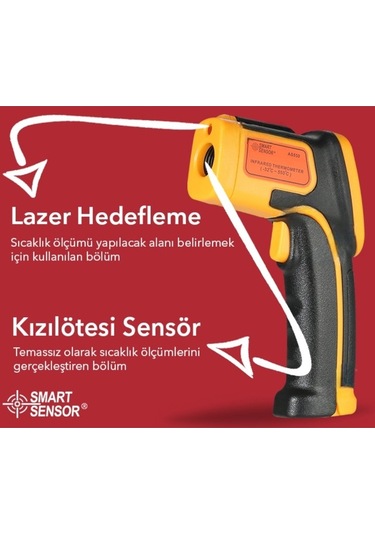 Smart Sensor As530 Hassas Sıcaklık Ölçme Cihazı-550 C