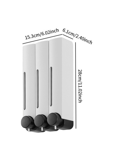 Suntek Manuel Sabun Dispenser Büyük Beyaz